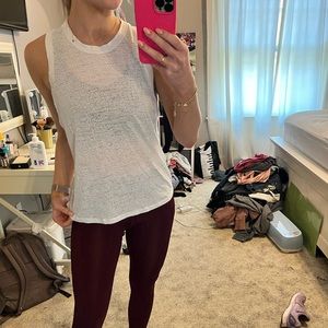 Lululemon white veil racerback size 6